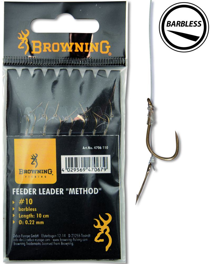 Browning Feeder Method hook-to-nylon