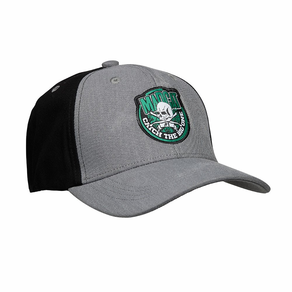 Madcat Skull Badge Cap grey Melange - Image 2