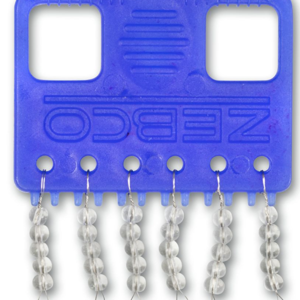 TRANSPARENT ZEBCO GLASS BEADS