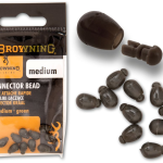 GREEN BROWNING CONNECTOR BEAD