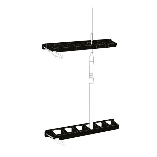 Rods holder Delphin WallHOLD