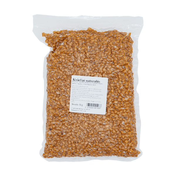 Vakumuoti kviečiai naturalūs 1kg.