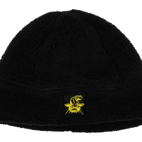 Black Cat Fleece Beanie Hat