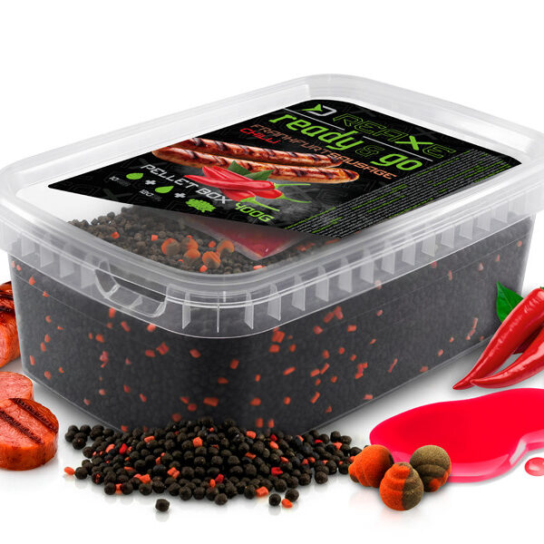 Pellet box Delphin Reaxe READY&GO / Frankfurter–Chilli