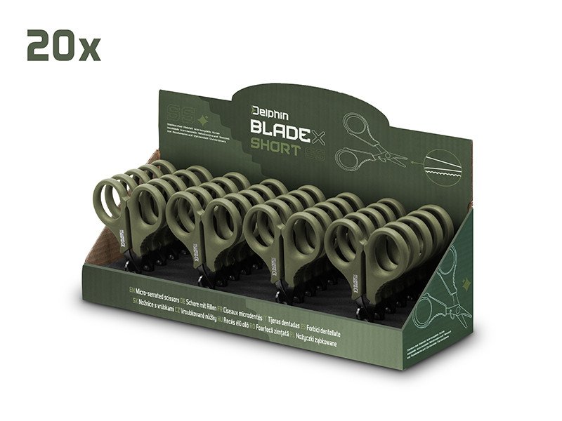 Serrated scissors Delphin BladeX Short SS - Image 3