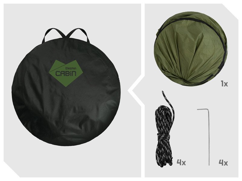 WC Palapinė Delphin CABIN Camping Privacy Tent - Image 12