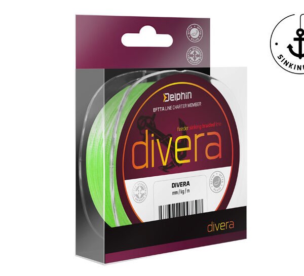 Pintas Skęstantis Valas Delphin DIVERA Feeder / fluo green