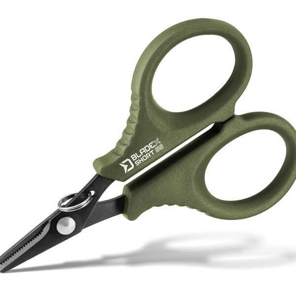 Serrated scissors Delphin BladeX Short SS