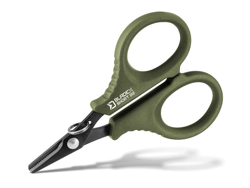 Serrated scissors Delphin BladeX Short SS